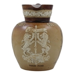 Large Royal Doulton Lambeth Colonel Bogey Whisky Advertising Water Jug - Rare