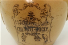 Large Royal Doulton Lambeth Colonel Bogey Whisky Advertising Water Jug - Rare