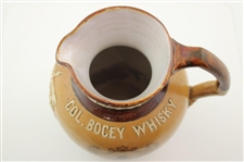 Large Royal Doulton Lambeth Colonel Bogey Whisky Advertising Water Jug - Rare