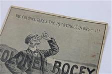Advertising Postcard for Colonel Bogey Whisky