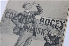 Advertising Postcard for Colonel Bogey Whisky