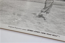Original Bobby Jones Studio Issued Photograph of Bobby Jones Swinging a Long Iron