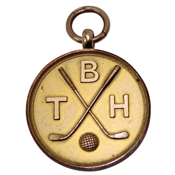 1919 BTH Dublin Irish Golf 9k Gold Medal Won by W.D. Robertson
