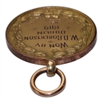 1919 BTH Dublin Irish Golf 9k Gold Medal Won by W.D. Robertson