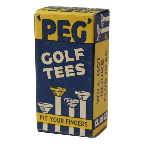 Uncommon Box of Fourteen (14) "Peg" Golf Tees - 3" Box