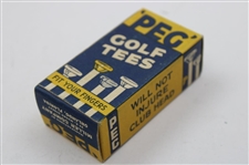 Uncommon Box of Fourteen (14) Peg Golf Tees - 3 Box