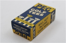 Uncommon Box of Fourteen (14) Peg Golf Tees - 3 Box
