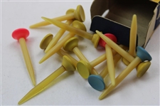 Uncommon Box of Fourteen (14) Peg Golf Tees - 3 Box