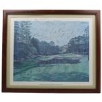 Claude Harmon, Jack Nicklaus, Seve, Payne & Field Signed 1986 Augusta National Print JSA ALOA