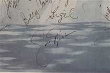 Claude Harmon, Jack Nicklaus, Seve, Payne & Field Signed 1986 Augusta National Print JSA ALOA