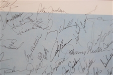 Claude Harmon, Jack Nicklaus, Seve, Payne & Field Signed 1986 Augusta National Print JSA ALOA