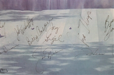 Claude Harmon, Jack Nicklaus, Seve, Payne & Field Signed 1986 Augusta National Print JSA ALOA