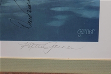 Claude Harmon, Jack Nicklaus, Seve, Payne & Field Signed 1986 Augusta National Print JSA ALOA