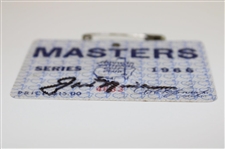 Jack Nicklaus Signed 1966 Masters Tournament SERIES Badge #4633 JSA ALOA