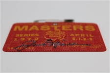 Jack Nicklaus Signed 1972 Masters Tournament SERIES Badge #15184 JSA ALOA