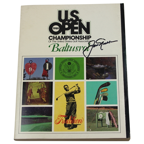 Jack Nicklaus Signed 1980 US Open at Baltusrol Program JSA ALOA