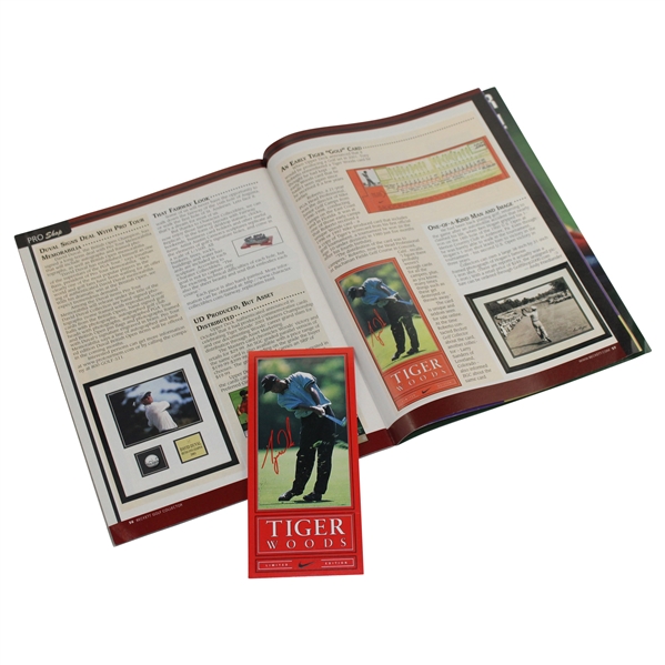 Rare Tiger Woods Cards - Nike Ltd Ed First Tiger Woods Victory Scorecard - Issued to Campers Circa 1996