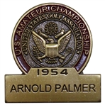 1954 US Amateur Champ Arnold Palmer Commemorative Contestant Badge - Limited Distribution