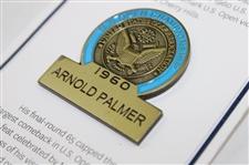 Arnold Palmer 1960 US Open Commemorative Contestant Badge - 2017 US Open Ltd Ed w/Card