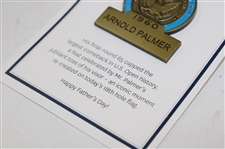 Arnold Palmer 1960 US Open Commemorative Contestant Badge - 2017 US Open Ltd Ed w/Card