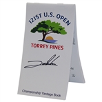 Jon Rahm Signed 2021 US Open at Torrey Pines Championship Yardage Book JSA ALOA