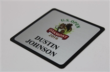 Champion Dustin Johnson's 2016 US Open at Oakmont Locker Room Nameplate