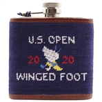 2020 US Open at Winged Foot Smathers & Branson Needlepoint Flask - Unused