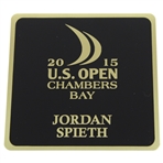 Champion Jordan Spieths 2015 US Open at Chambers Bay Locker Room Nameplate
