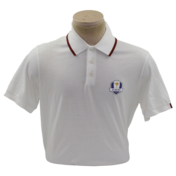 2023 The Ryder Cup European Team Issued Loro Piana Golf Shirt - Size Medium