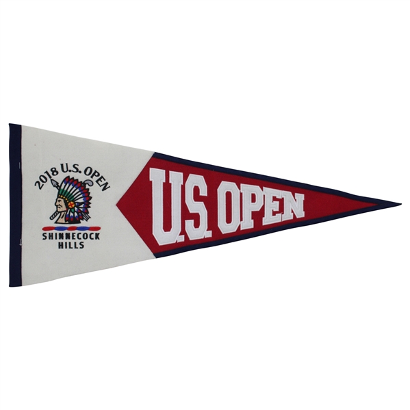 2018 US Open at Shinnecock Hills Red, White & Blue Pennant