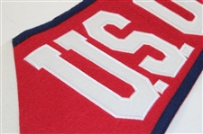 2018 US Open at Shinnecock Hills Red, White & Blue Pennant