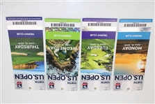 Gary Woodland Signed 2019 US Open at Pebble Beach Sunday Ticket w/Complete Ticket Set JSA ALOA