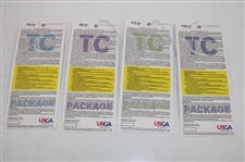 Gary Woodland Signed 2019 US Open at Pebble Beach Sunday Ticket w/Complete Ticket Set JSA ALOA