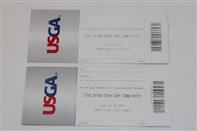 2021 US Open at Torrey Pines Will Zalatoris Locker Nameplate w/Friday & Sunday Gallery Tickets