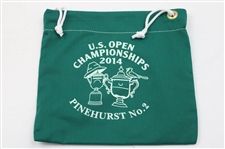 2016 US Open, 2023 US Open, 2021 US Sr. Open and 2014 US Open Green & Red Drawstring Pouches