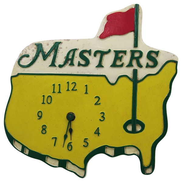 Classic Masters Tournament Yellow Logo Golf Wall Clock