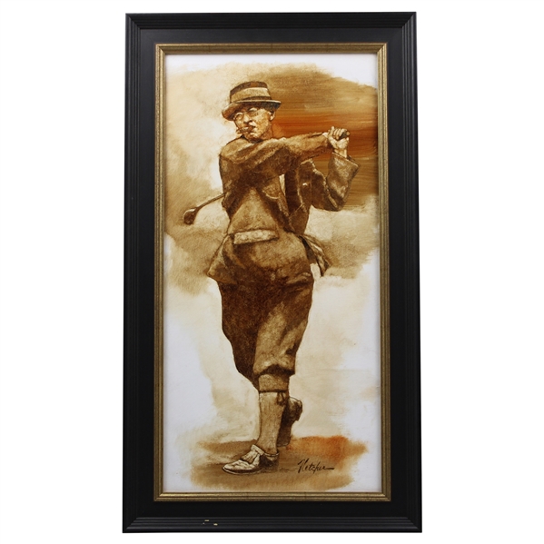 Original Walter Travis Oil Painting Signed by Artist Robert Fletcher - Framed
