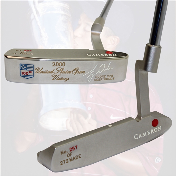 2000 Scotty Cameron Ltd Ed Tiger Woods United States Open Victory Putter - Tiger Slam 1/4