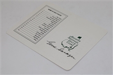 Gene Sarazen Signed Augusta National GC Scorecard PSA/DNA ##A89961