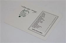 Gene Sarazen Signed Augusta National GC Scorecard PSA/DNA ##A89961