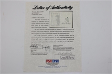 Gene Sarazen Signed Augusta National GC Scorecard PSA/DNA ##A89961