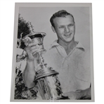 1954 Arnold Palmer with US Amateur Championship Trophy United Press Photo