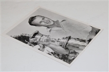 1954 Arnold Palmer with US Amateur Championship Trophy United Press Photo