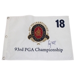 Keegan Bradley Signed 2011 PGA Championship at Atlanta Athletic Club Embroidered Flag JSA ALOA