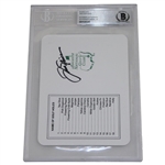 Jack Nicklaus Signed Augusta National GC Scorecard BAS Grade 10