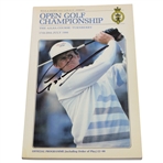 Greg Norman Signed 1986 Open Championship at Turnberry Program JSA ALOA