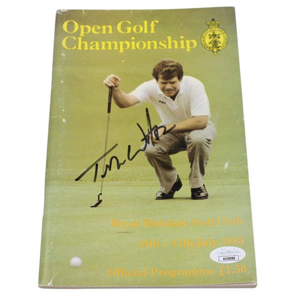 Tom Watson Signed 1983 Open Championship at Royal Birkdale Program JSA #AK29089