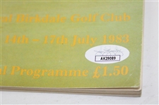 Tom Watson Signed 1983 Open Championship at Royal Birkdale Program JSA #AK29089
