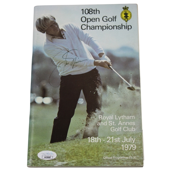 Jack Nicklaus Signed 1979 Open Championship at Royal Lytham Program JSA #AK29087