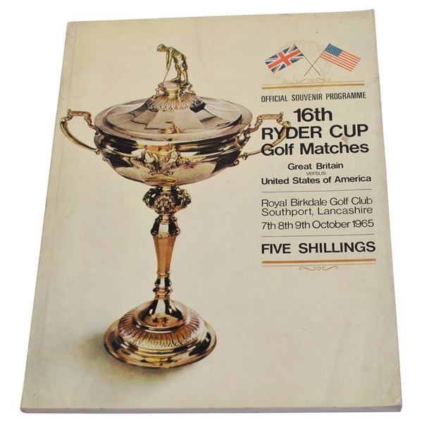 1965 Ryder Cup at Royal Birkdale Golf Club Official Program
